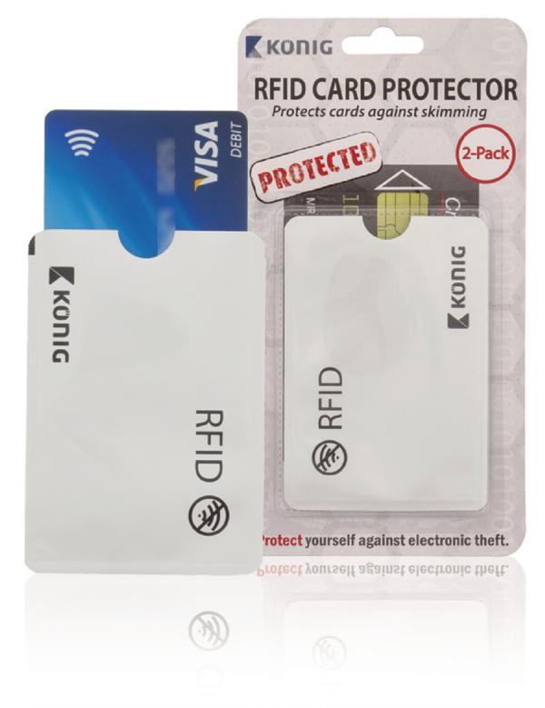 bijnaam bijtend Graan Bankpasbeschermer, veilig opbergen van bankpassen met RFID contactloos  betalen (2 stuks) - Pop Electronics